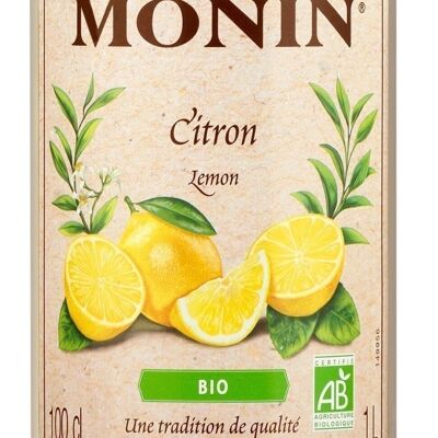 Sirop Citron BIO MONIN - 1L
