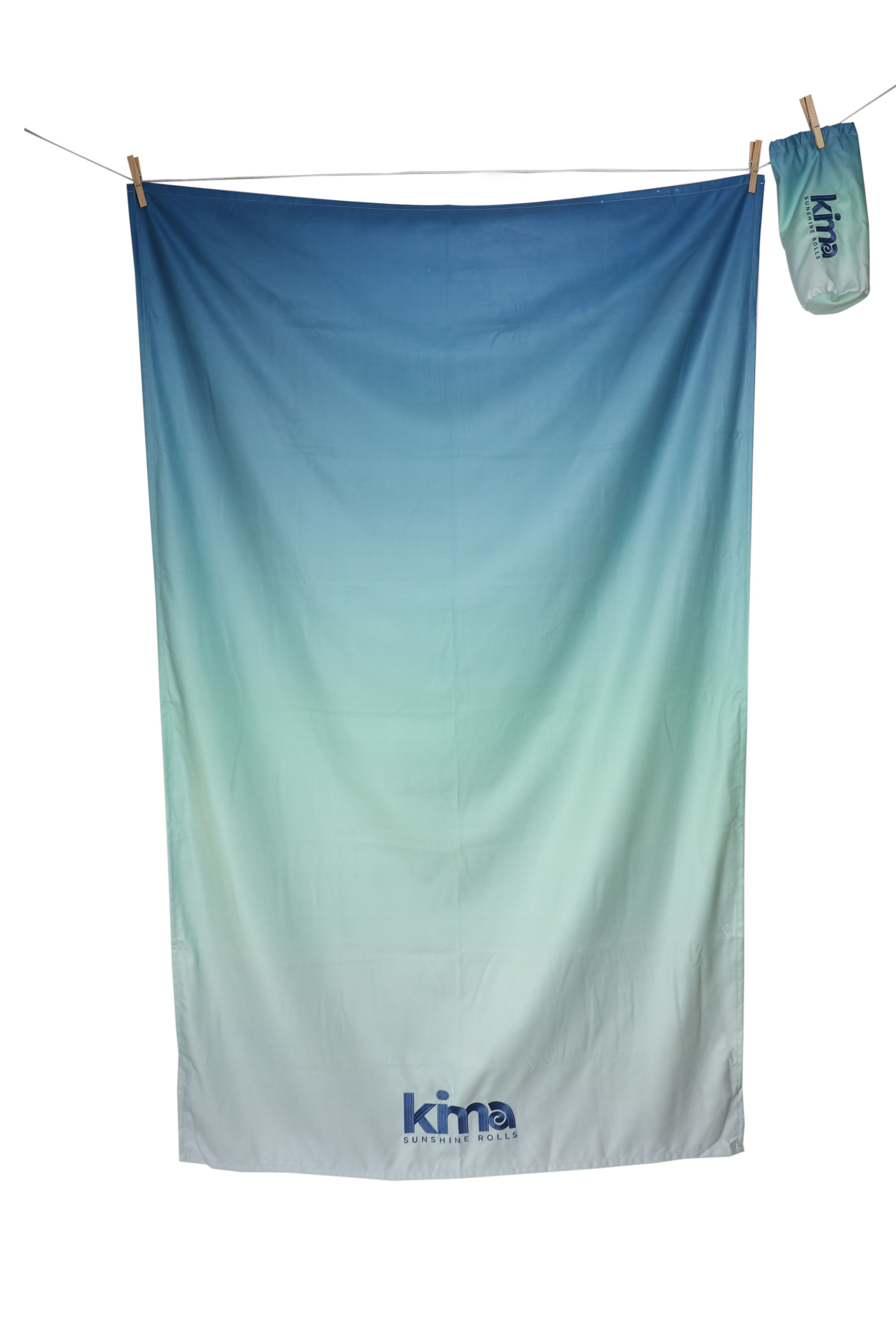 XXL Microfiber Beach Towel - Tie & Dye Lagoon Blue