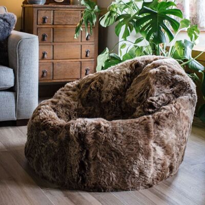 Icelandic Chestnut Shorn Sheepskin Beanbag