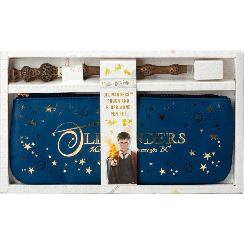 Harry Potter: Estuche de Ollivanders y juego de bolígrafo con varita de saúco Insight Editions