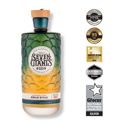 Non-Alcoholic Tequila - Seven Giants Añejo Style