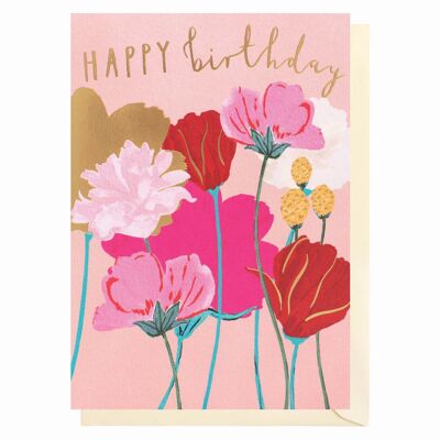 Buon compleanno floreale