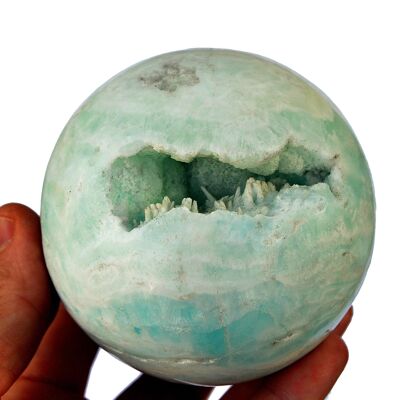 Sphère de calcite des Caraïbes XL (65 mm - 100 mm)