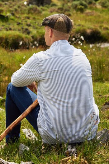 Chemise Grand-père Homme Flanelle Verte Single Stripe (LVD) 2