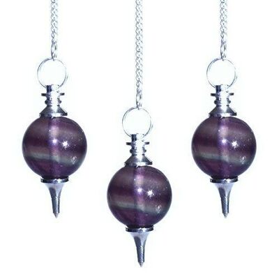 Pendoli a sfera - Fluorite viola