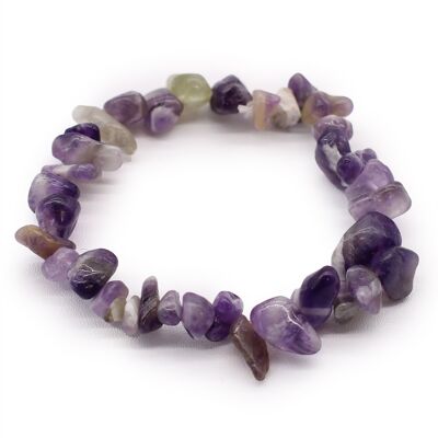 Bracciali con frammenti di pietre preziose - Ametista