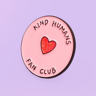 Broche esmaltado del club de fans de los humanos amables