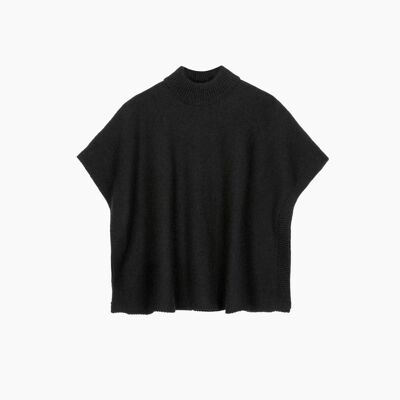 Cardigan senza maniche VALKYRIE nero