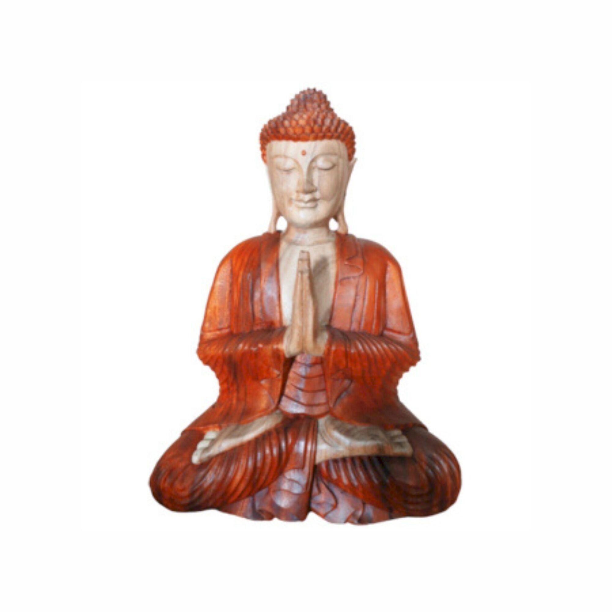 Handgeschnitzte Buddha-Statue – 60 cm. Willkommen
