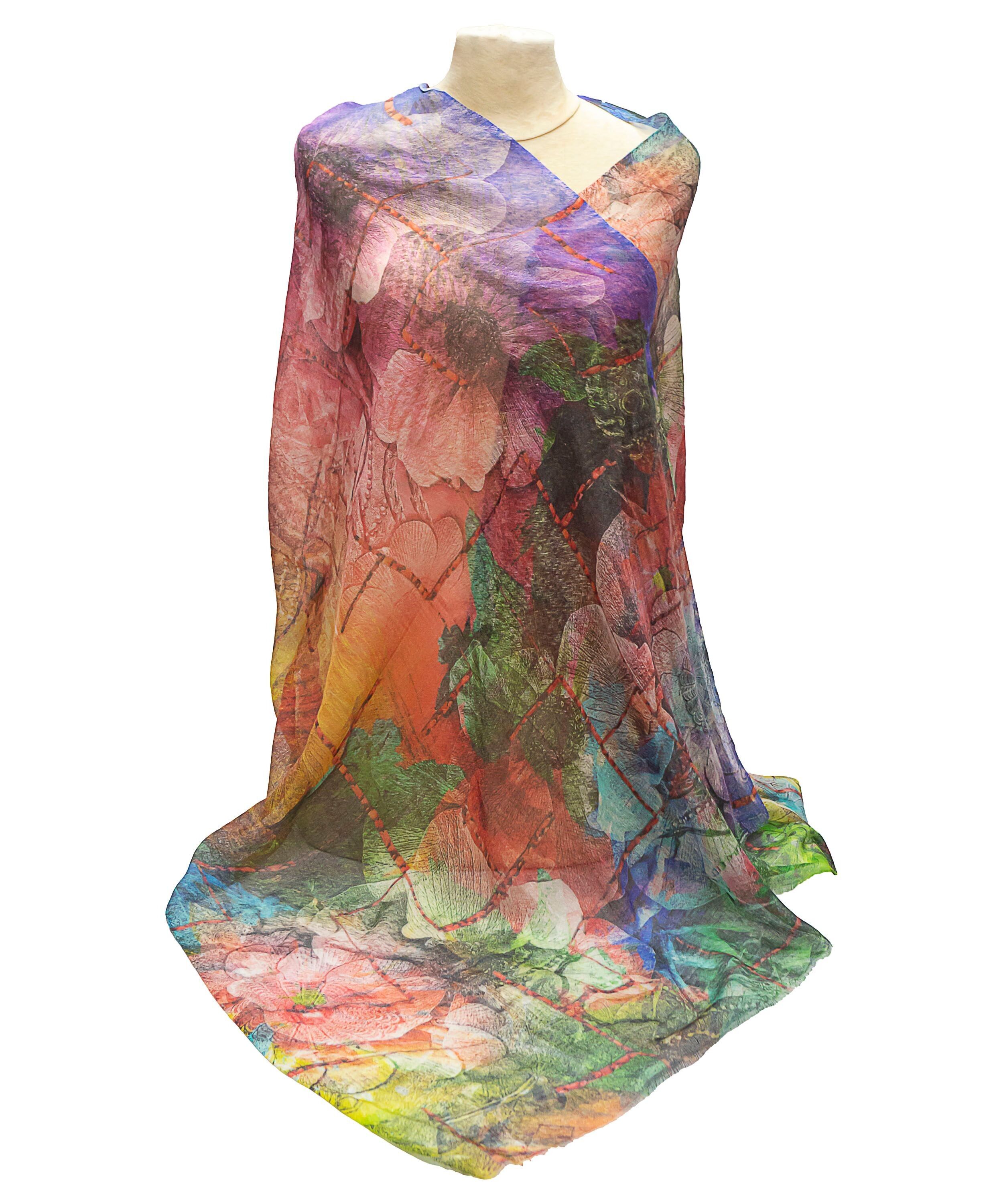 STOLA IN LANA CASHMERE E SETA