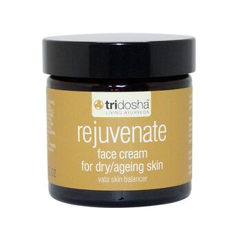 Crème visage rajeunissante (peau vata, sèche, mature)