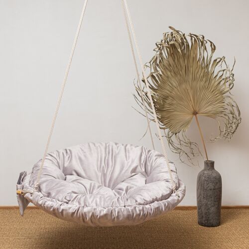 120cm Hanging Chair  "Douceur grise"