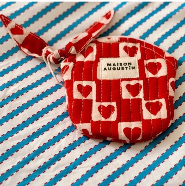 Porte Monnaie Coeur Rubis