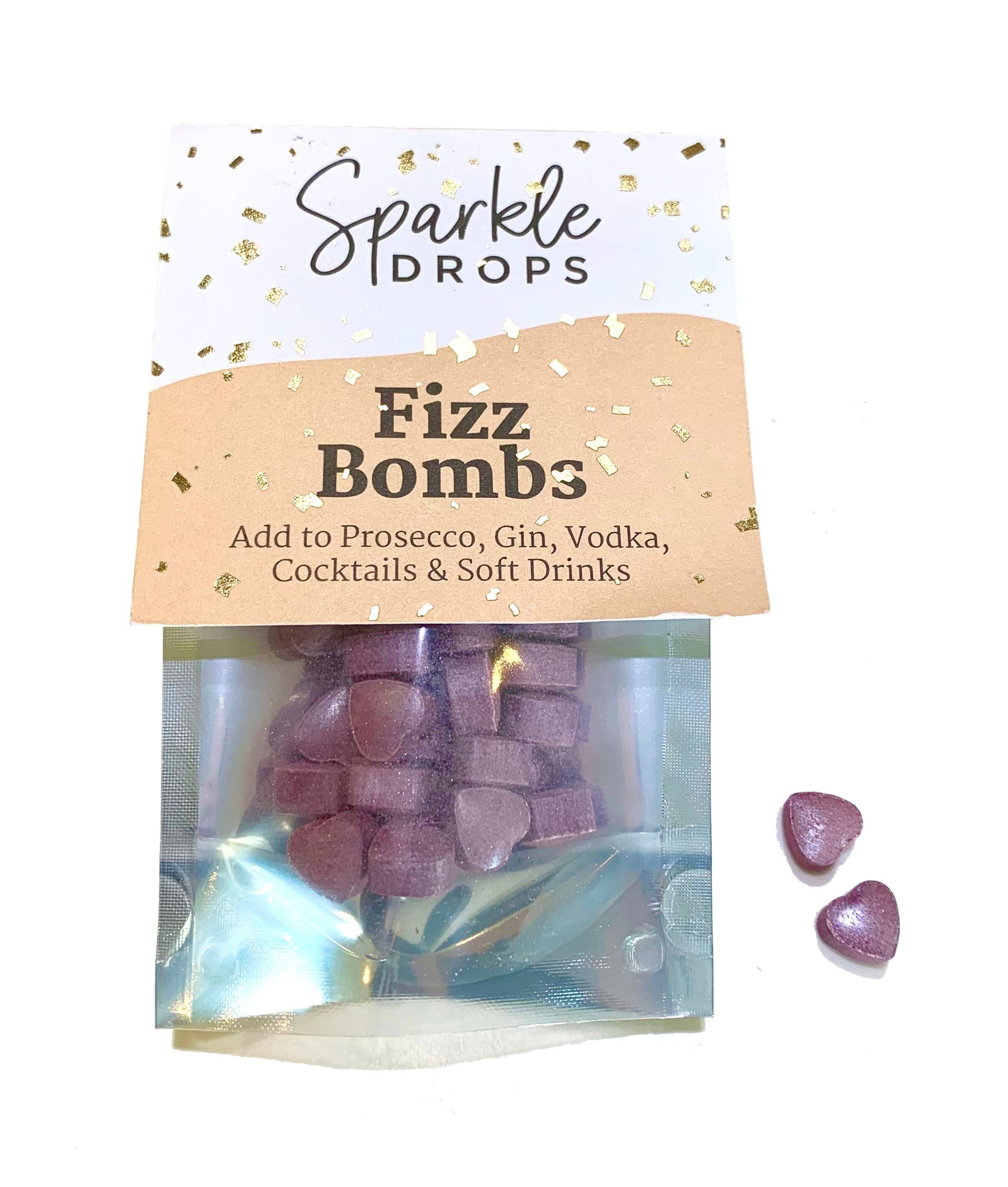 Sparkle Drops Sprudelbomben Schwarze Johannisbeerherzen 20g