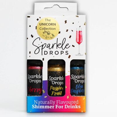 Sparkle Drops Shimmer Sirop 30ml Coffret Cadeau - 12 Licorne