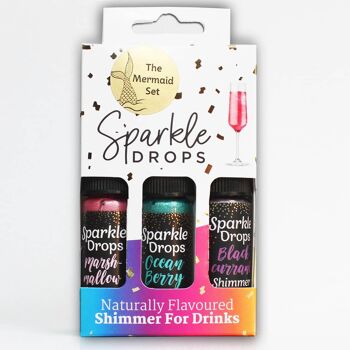 Sparkle Drops Shimmer Sirop 30ml Coffret Cadeau - 6 Sirène 1