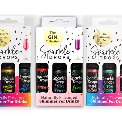 Sparkle Drops Shimmer Sirup 80ml Geschenkset - 6 Ultimate