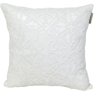 Pillowcase white  velvet  - queen