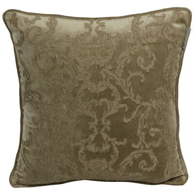 PILLOWCASE LIGHT TAUPE w/pattern - GLORIA