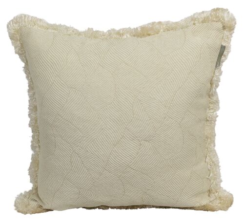 PILLOWCASE IVORY w/PATTERN - NATURE