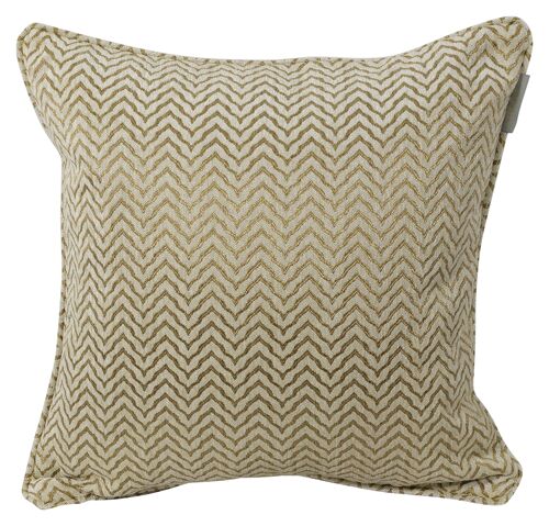 Pillowcase ivory/golden - zigzag