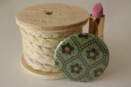 Miroir de poche Bella pois oranges