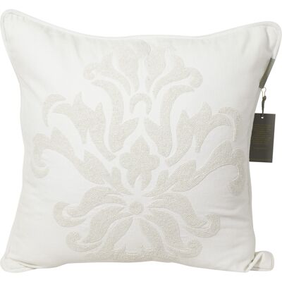 Pillowcase handmade embroidered white - flower