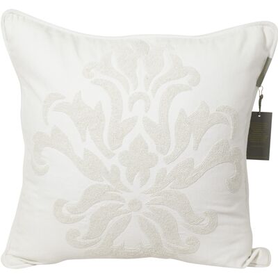 Pillowcase handmade embroidered white - flower