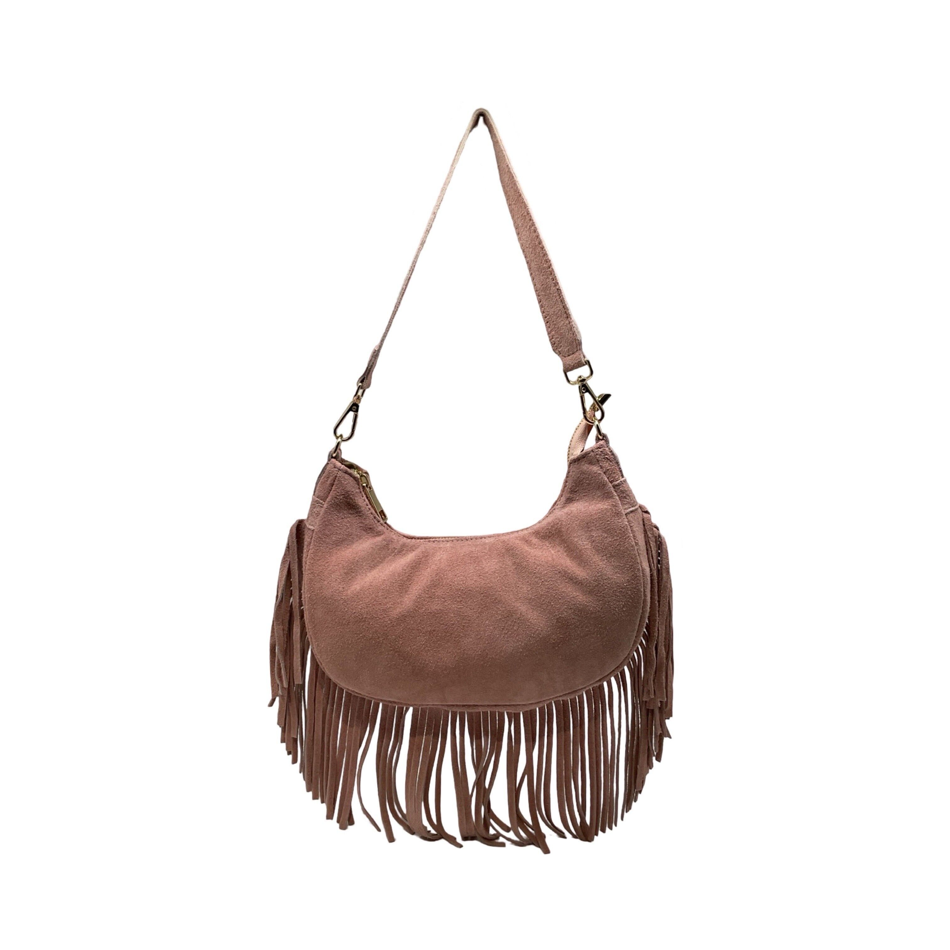 BOLSO DEMY DE PIEL FLECOS ANTE