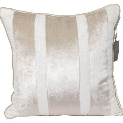 Pillowcase white/silvergrte linen - time basic