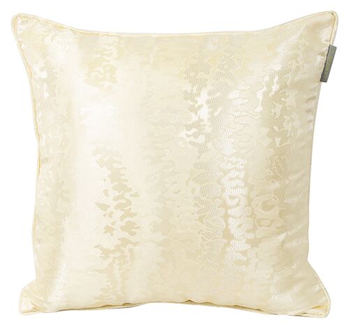 PILLOWCASE BEIGE/gold PATTERN - REFLECTION