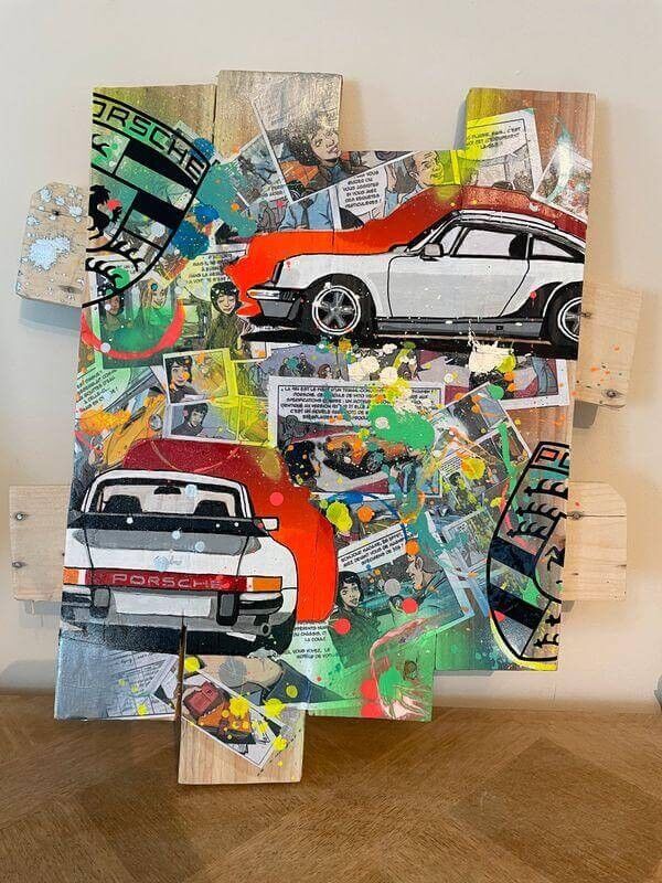 Quadro pop art Porsche 911 Turbo