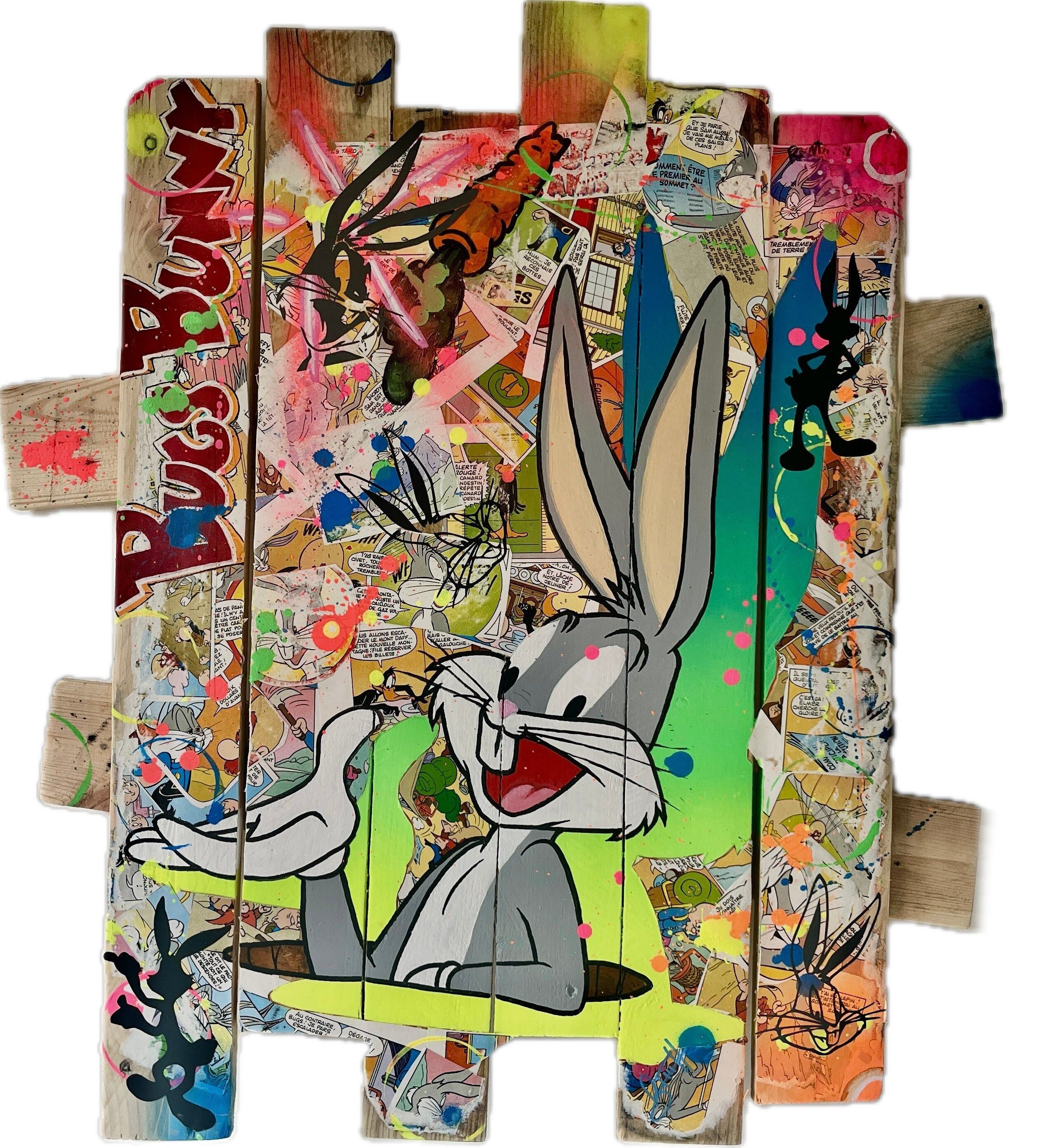 Quadro Pop Art Bugs Bunny Opera unica firmata dall'artista francese Vincent STREIFF®