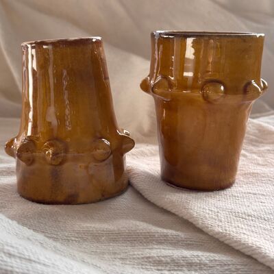 Tasse Beldi jaune vintage