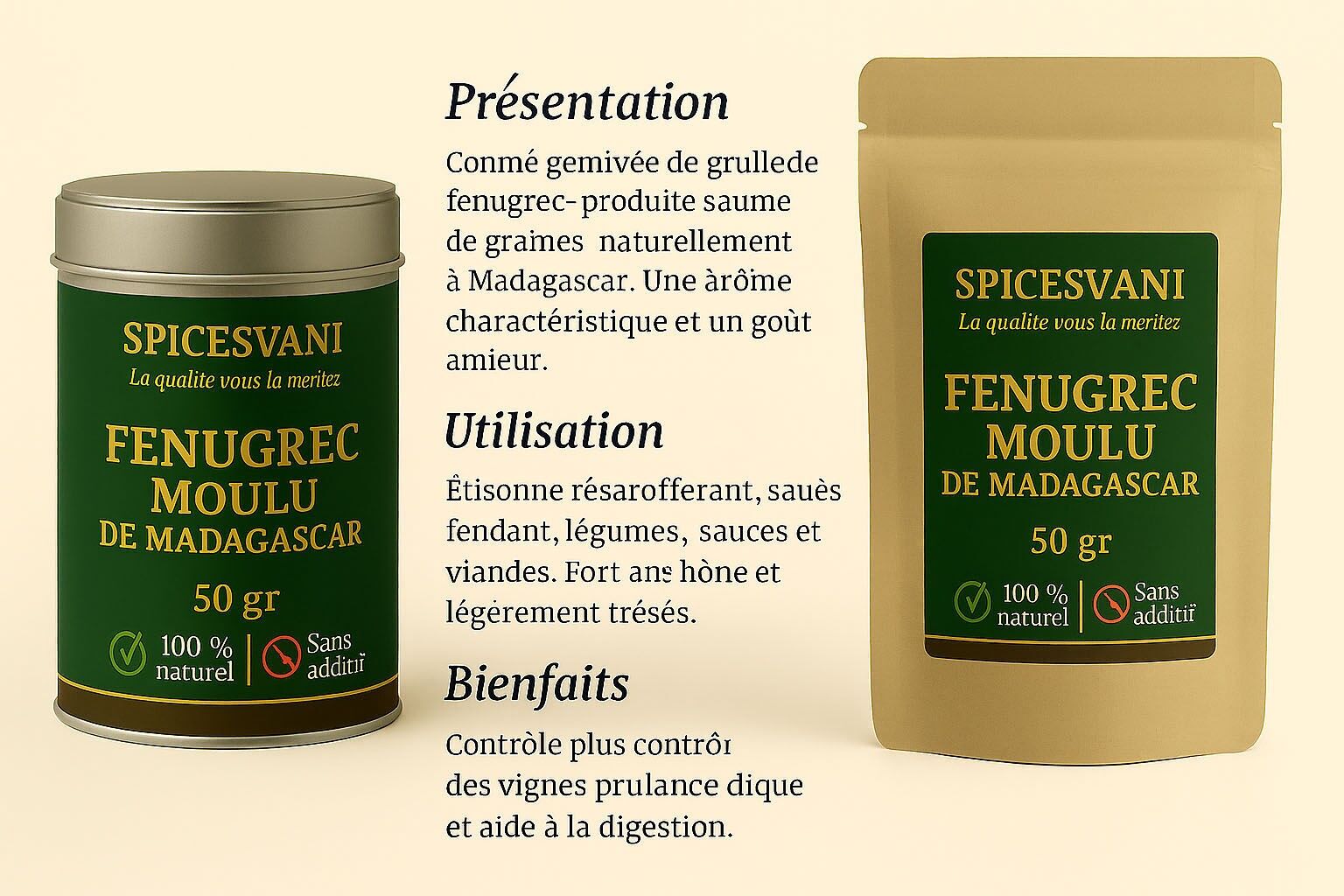 Bockshornkleesamen aus Madagaskar mit vielfältigen Vorzügen