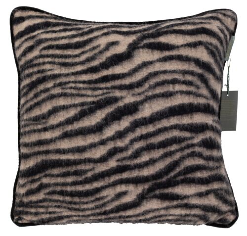 Pillowcase black/beige - zebra
