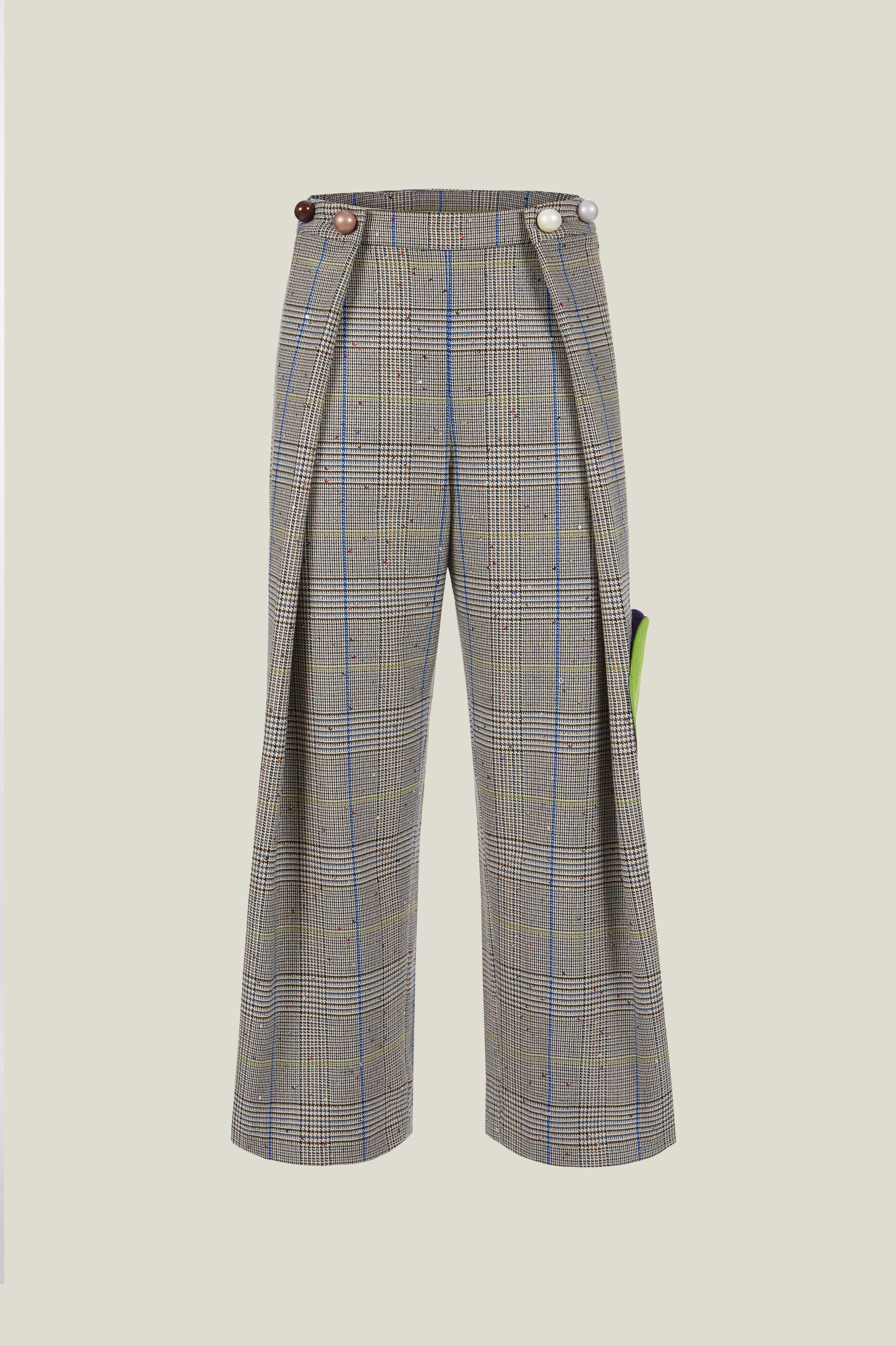 Pantalone Tartan Heart Green