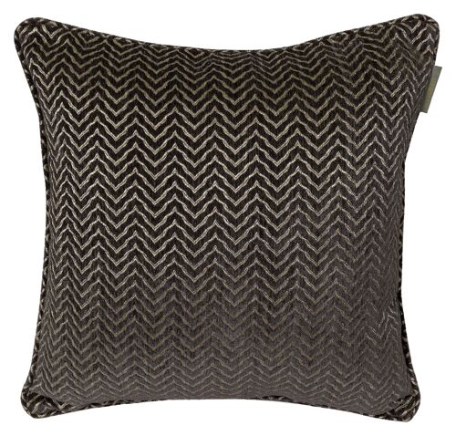 Pillowcase grey/silver - zigzag