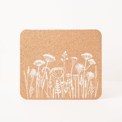 Manteles individuales rectangulares de corcho - Flores Artículos para el hogar ecológicos y sostenibles