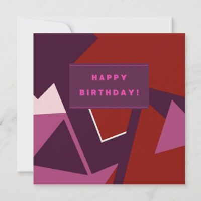 Tarjeta Volcanic Jive Happy Birthday