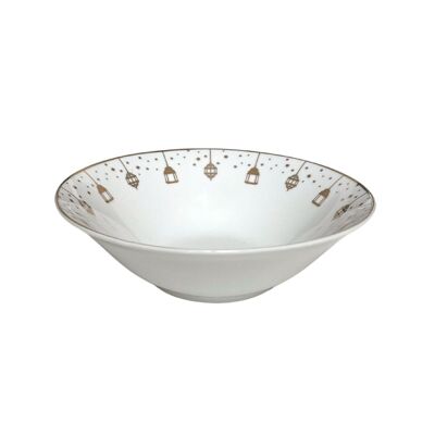 Lantern Gold Plated - 2pc Large Bowl Set - Ceramic Porcelain China