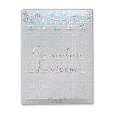 Ramadan Chocolate Countdown Calendar - Grey & Iridescent