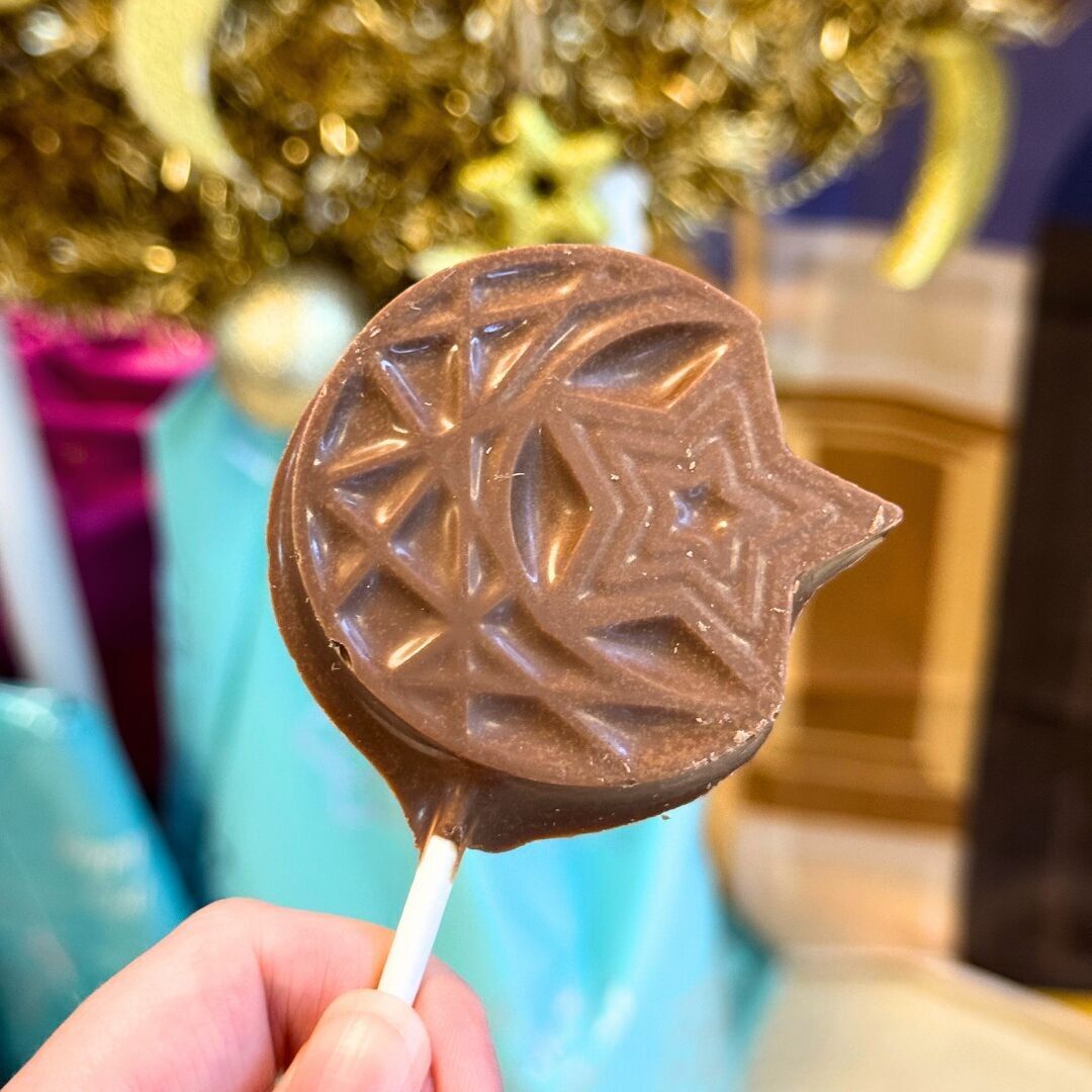 Lecca lecca di cioccolato Moon & Star