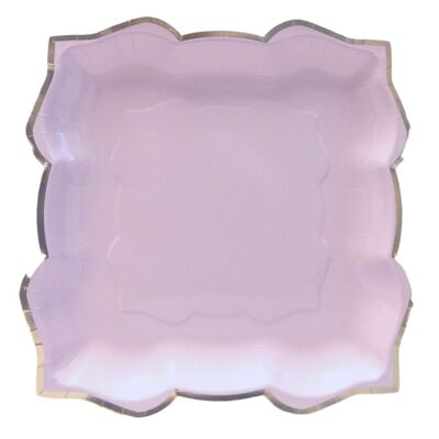 Grandes assiettes de fête Lotus (10 pk) - Lilas (violet)