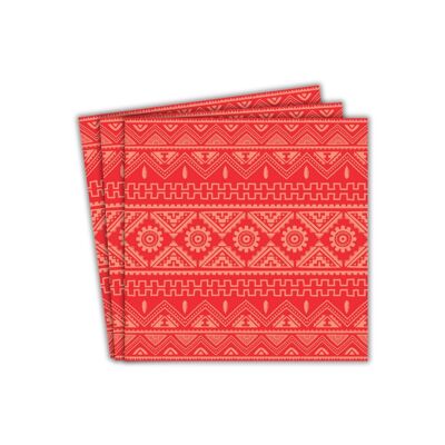 Servilletas de papel para fiestas tribales (paquete de 20) - Rojo
