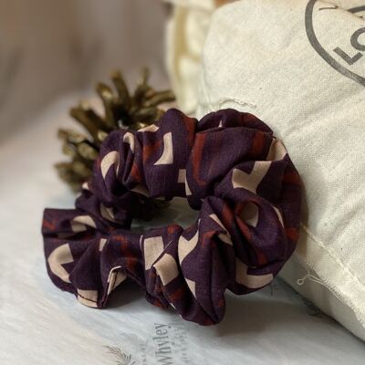 Berry Jigsaw Scrunchie - Bio-Baumwolle