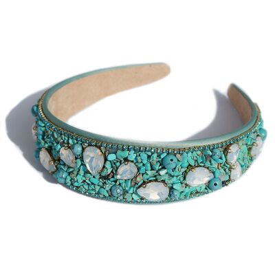Serre-tête pierre turquoise