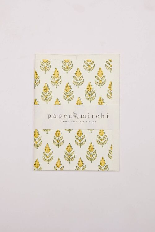 Hand Block Printed Greeting Card - Buti Sunshine