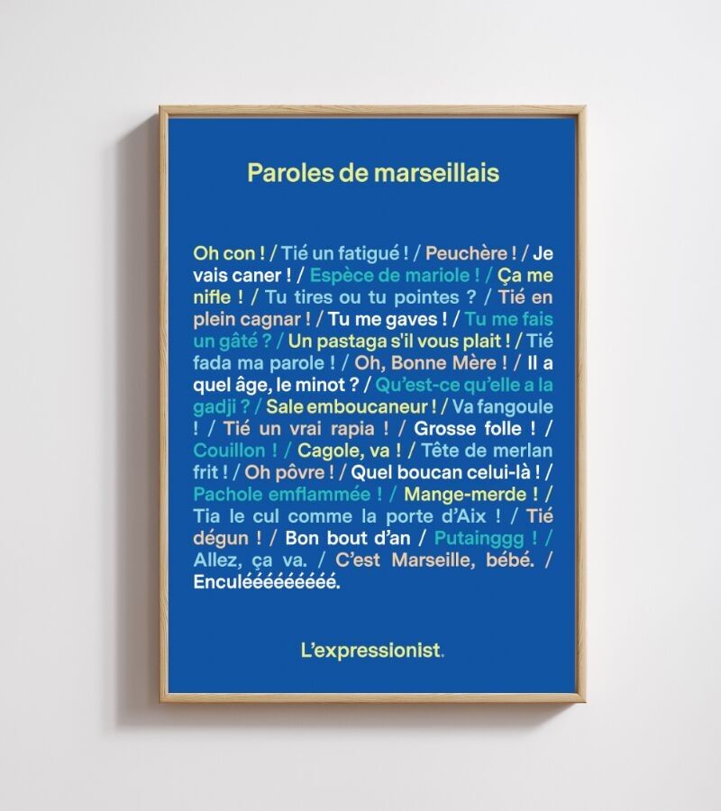 Poster - Worte von Marseille
