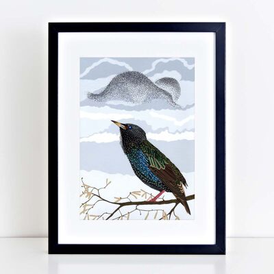 Starling Murmuration Art Print